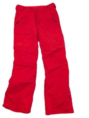Red North Face Ski Pants Size S EUC